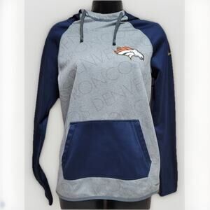 Nike Team Womens Denver Broncos Hoodie Sweatshirt Size XS Long Sleeve Pullover